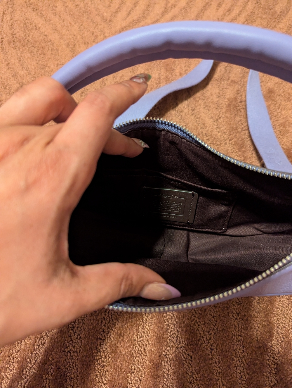 Coach Aria Bag In Violet NWT - Picture 4 of 5